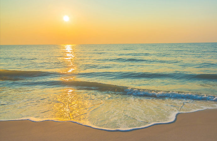 Sunset on the evening